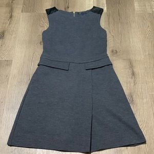 Marc by Marc Jacobs Gray Plum Kitten Melange Blended Wool/Cotton Dress Size S